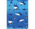 Shark Party Supplies Shark Splash Stickers - 4 Sheets of 17 Stickers!