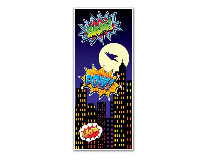 Super Hero Party Supplies Super Hero Door Cover