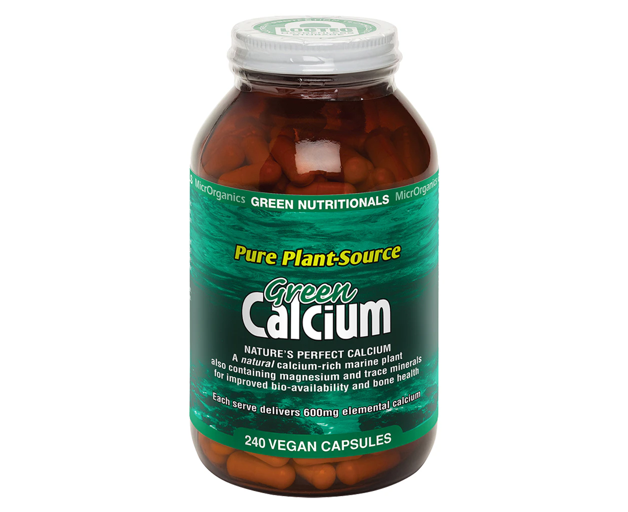 Pure Plant-Source Green Calcium, 60 Capsules