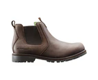 Kathmandu Strathmore Men's Life Style Casual Slip-on Nubuck Leather Boots  Hiking Shoes - Brown Dark