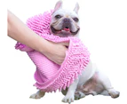 Super Absorbent and Quick-drying Dog Towels, Microfiber Pet Bath Towels pink small (pack of 1)