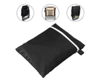 Outdoor Zero Gravity Folding Chair Cover Waterproof Dustproof Lawn Patio Furniture Covers All Weather Resistant - Black - W 71 * H 110cm