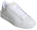 Adidas Women's Grand Court 2.0 Shoes - Cloud White/Gold Metallic