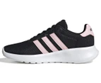 Adidas Women's Lite Racer 3.0 Running Shoes - Core Black/Pink Grey