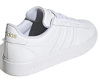 Adidas Women's Grand Court 2.0 Shoes - Cloud White/Gold Metallic