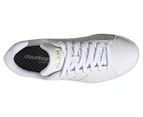 Adidas Women's Grand Court 2.0 Shoes - Cloud White/Gold Metallic