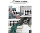 Checkered Cushion Cover Set Of 2 Square Outdoor Cushion Covers 18" X 18".