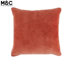 Maine & Crawford 50x50cm Makenna Velvet Cushion w/ Piping - Golden Brown