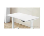 Oikiture Standing Desk Top Adjustable Electric Desk Board Computer Table White