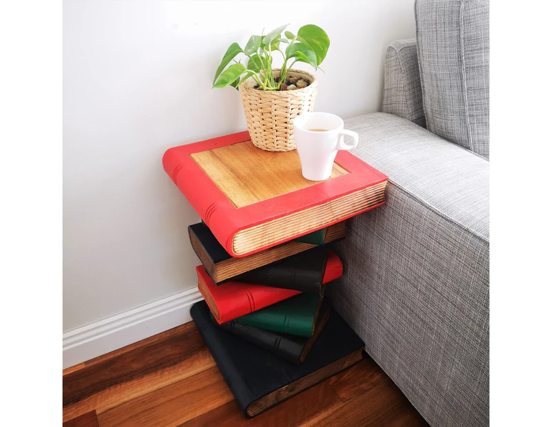 [Free Shipping]MANGO TREES "Book Stack" Side/Corner Table Planet Stand ANT - Natrual