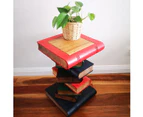 [Free Shipping]MANGO TREES "Book Stack" Side/Corner Table Planet Stand ANT - Natrual