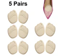 5 Pair - Soft sponge Forefoot Heel Cushion Inserts for Women Shoes Relieves Pain and Discomfort and Fits All -ST-03