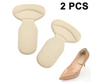 Followed By|2 Pairs 2-In-1 Sponge Heel Patches - Skin Tone