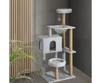 Alopet Cat Tree 140cm Trees Scratching Post Scratcher Tower Condo House Furniture Wood Grey