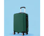 Slimbridge 24" Luggage Suitcase Travel TSA Hard Shell Carry Lightweight Green