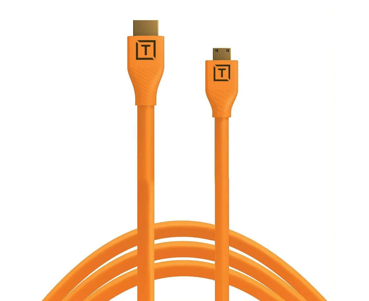 Tether Tools TetherPro HDMI Mini To HDMI 2.0 4.6m Orange