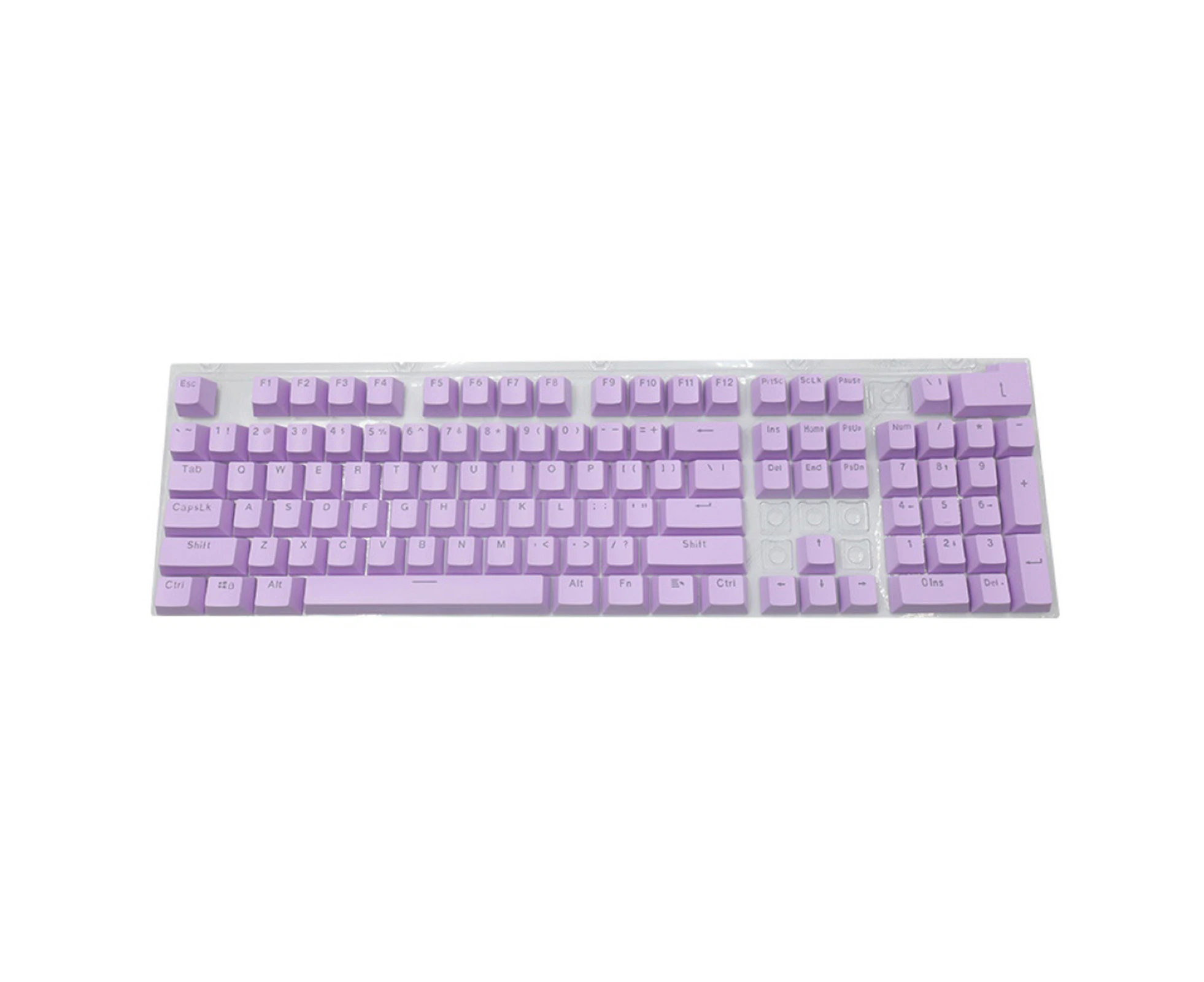 104Pcs/Set Key Cap Universal Ergonomic ABS High-end Backlit Keycap or Mechanical Keyboard - Purple