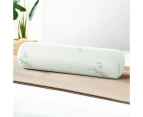 Giselle Bedding Memory Foam Neck Roll Pillow Bamboo Cover