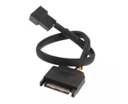 SATA 15Pin to 3Pin 4Pin Computer Cooling Fan Power Adapter Extension Cable Wire