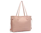 Kate Hill Rylee Tote Bag w/ Pouch - Nude