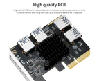 Riser Hub Adapter Widely Compatible Quick Transmission 8Gb/s Plug Play PCIE X4/X8/X16 PCI Express Riser Card for Computer