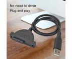 SATA 7+6 13Pin to USB Slim Adapter TPE USB2.0 Optical Drive Cable for Laptop