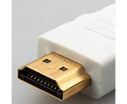 HDMI-compatible to VGA Adapter Cable Digital to Analog Signal Stable Transmission 25cm 1080P Video Converter Cable for HDTV - White