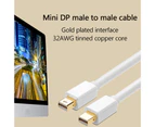 Cable Mini Male Video DisplayPort to DP Cable 4K Resolution Adapter Converter - Black