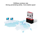 WiFi Adapter Stable Signal Fast Transmission ABS Compact USB Wireless Adapter for Dorm