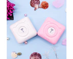 Portable Cute Bear Wireless Bluetooth-compatible Thermal Paper Photo Pocket Label Printer - Pink
