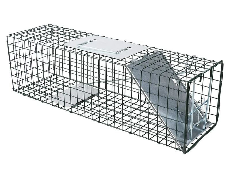 Animal Trap Cage Humane Live Steel Catch Possum Fox Rat Cat Rabbit Bird