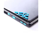 13Pcs/Set Universal Laptop Notebook Silicone Anti Dust Ports Cover Plug Cap - Pink