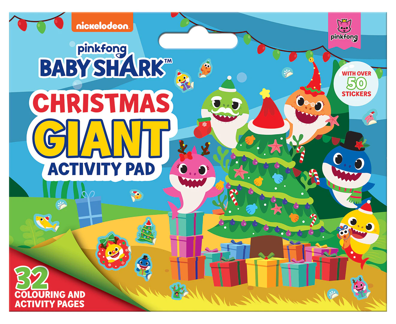 Nickelodeon Baby Shark: Christmas Giant Activity Pad