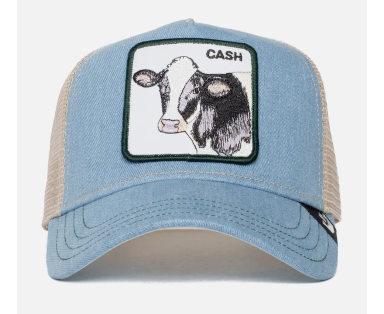 Goorin Brothers Mens Baseball Trucker Cap Hat Snapback The Cash Cow - Blue