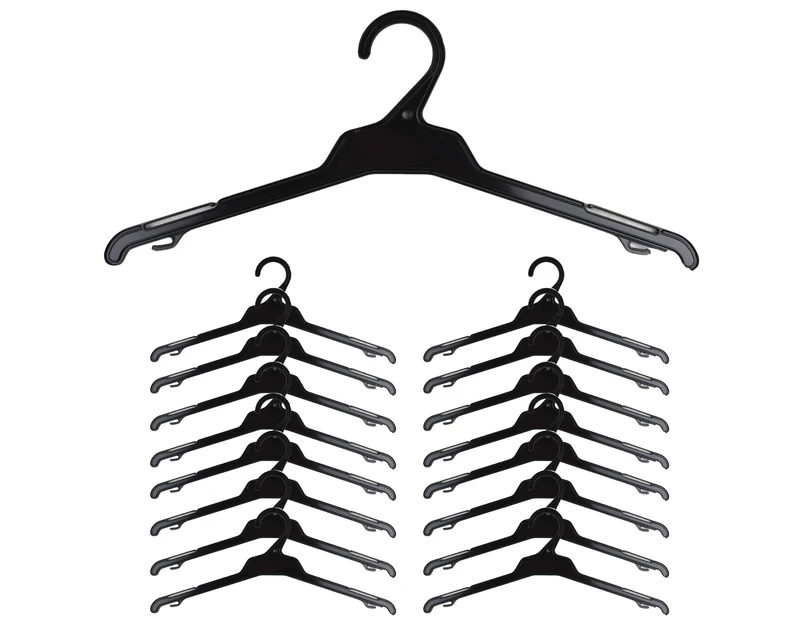 16x TOP HANGERS Ultra Thin Clothes Hanger Garment Holder All Purpose 400mm R38