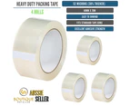 4 Rolls Packing Heavy Duty Packing Packaging Tape EXTRA STRONG 52 Microns 48mm