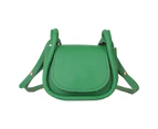 Bestjia Mini Top-Handle Bag Adjustable Strap Button Solid Color Square Ins Style Lipstick Purse Crossbody Bag for Daily Life - Green
