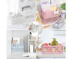 12 x COLLAPSIBLE SMALL STORAGE BASKETS Stackable Organiser Containers Drawer Box Foldable Bins Basket Bins Wardrobe Closet Organizer Cloth Basket