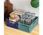 12 x COLLAPSIBLE SMALL STORAGE BASKETS Stackable Organiser Containers Drawer Box Foldable Bins Basket Bins Wardrobe Closet Organizer Cloth Basket