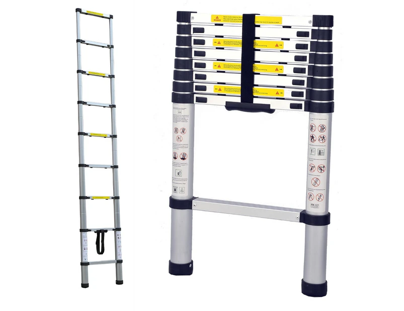 2.6m Portable Telescopic Ladder with Carry Bag