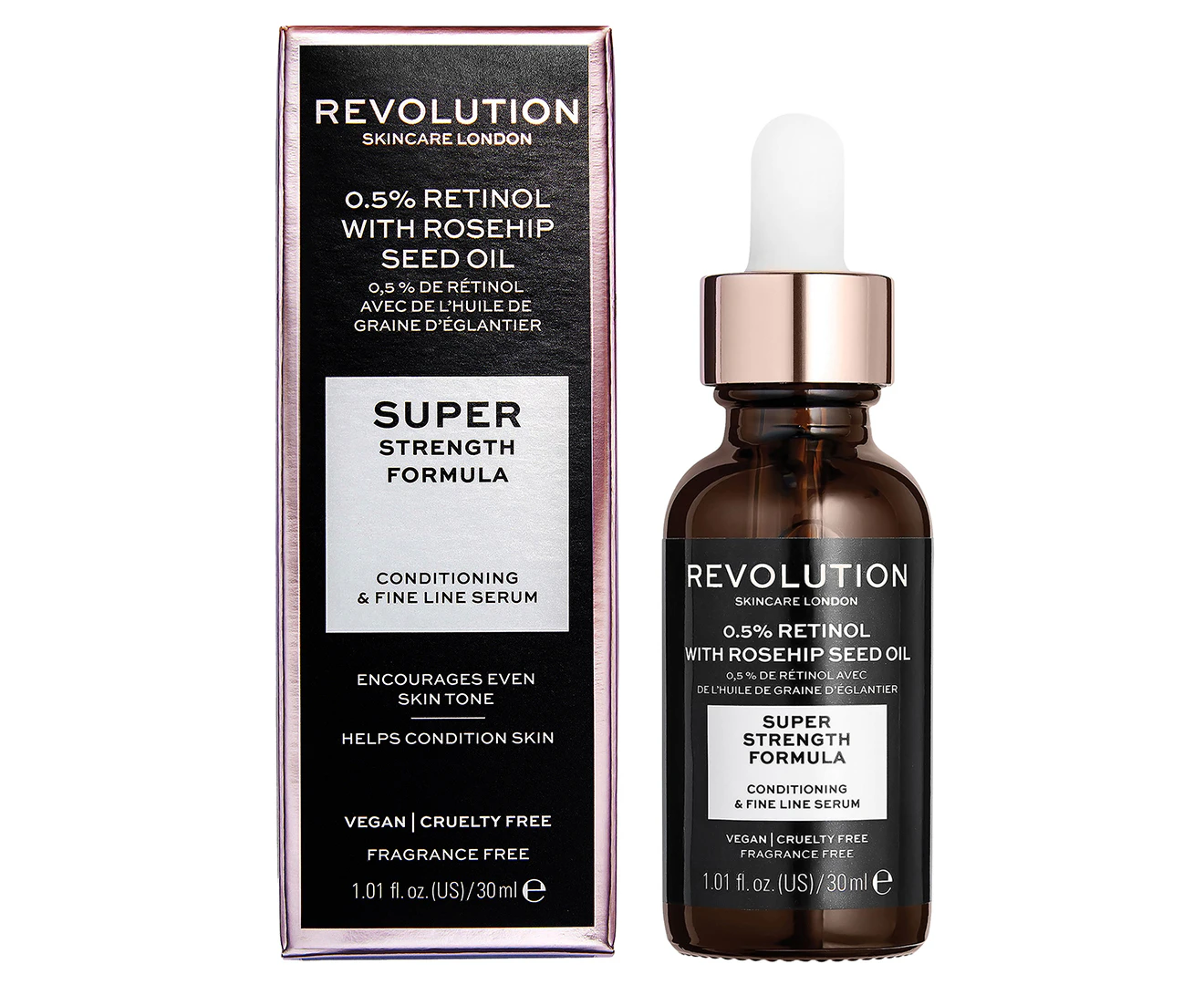 Revolution Skincare Extra 0.5% Retinol w/ Rosehip Seed Oil Serum 30mL