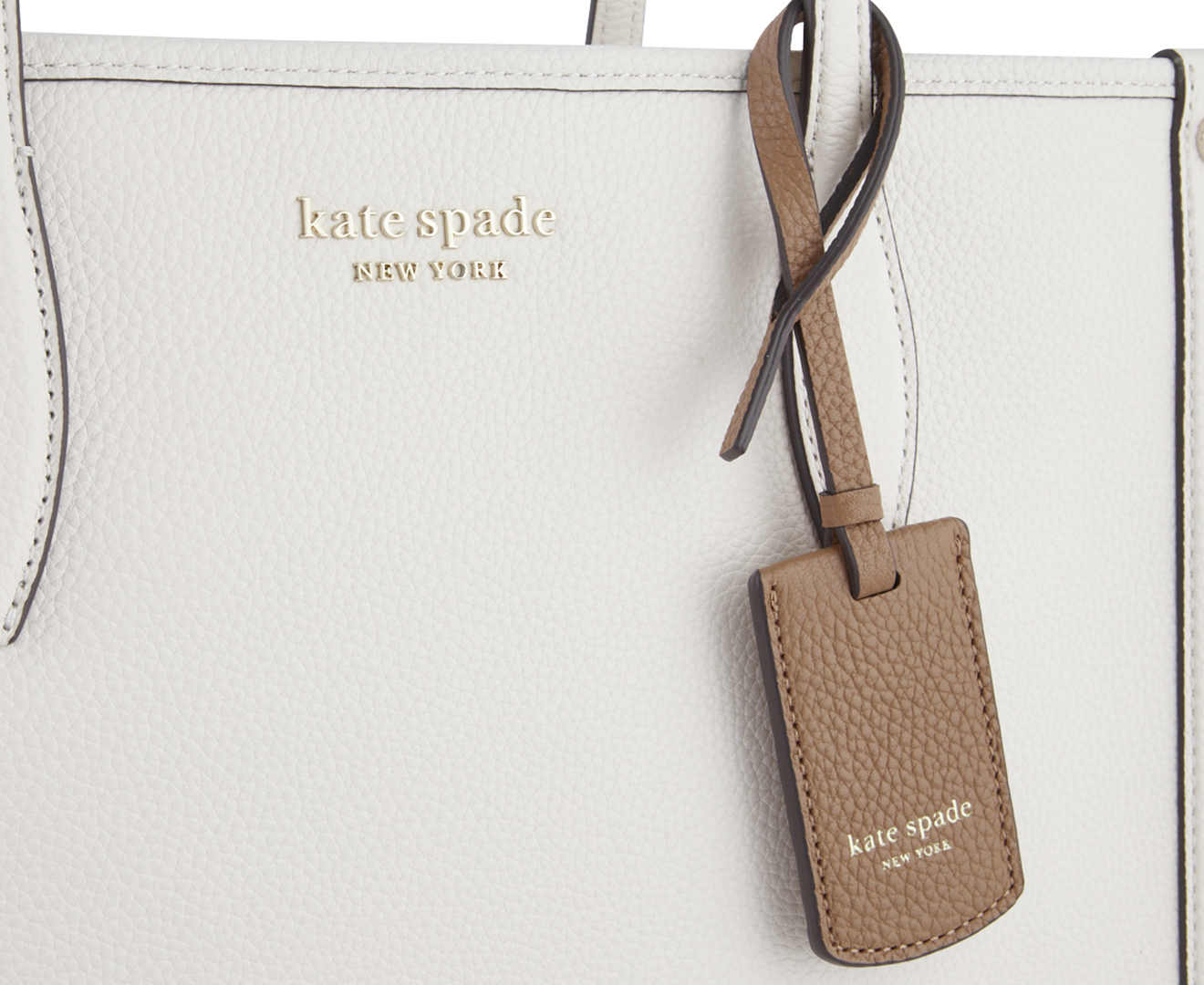 Kate Spade New York Market Pebbled Leather Medium Tote Bag - Parchment