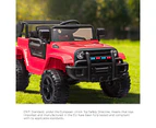 Mazam Ride On Car Electric Jeep Toy Remote Cars Kids Gift MP3 LED lights 12V Red