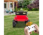 Mazam Ride On Car Electric Jeep Toy Remote Cars Kids Gift MP3 LED lights 12V Red