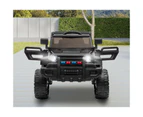 Mazam Ride On Car 12V Electric Jeep Remote Vehicle Kids Toy Cars Gift LED light Black