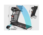 BLACK LORD Treadmill Electric Exercise Machine Run Home Gym Fitness Foldable