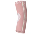 1 Pair Elbow Pad Super Soft Sweat-absorbent Non-Slip Elastic Gym Sport Arm Sleeve for Basketball-Pink-S