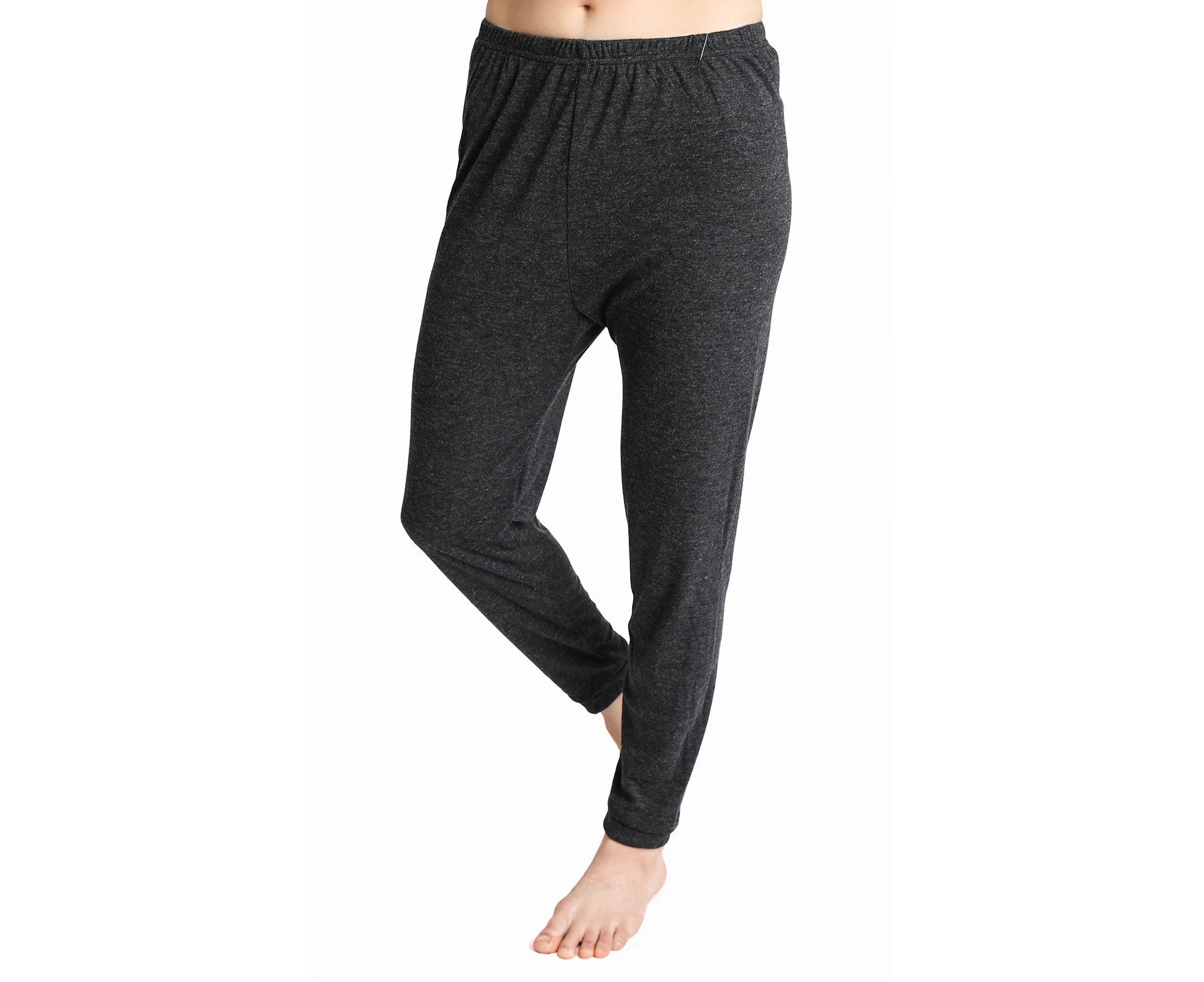 Women's Merino Wool Long Janes Thermal Underwear Layer Thermals Leggings Pants - Black