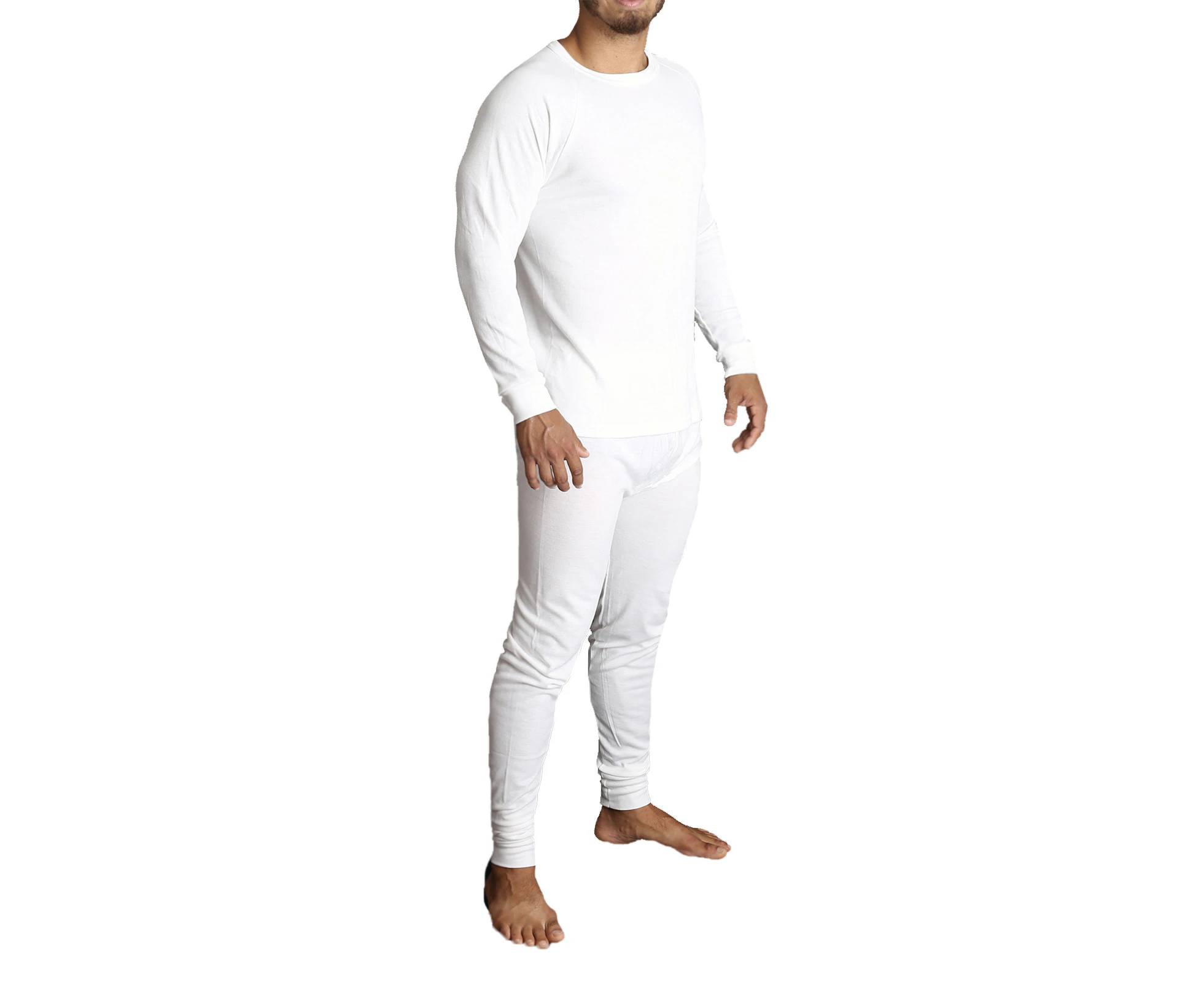 Men's Merino Wool Blend Long John Thermal Pants Underwear Thermals