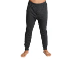 Men's Merino Wool Blend Long John Thermal Pants Underwear Thermals Warm Winter - Black